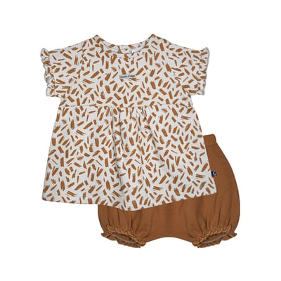 Robe bloomer naomie maille naissance SUCRE D'ORGE