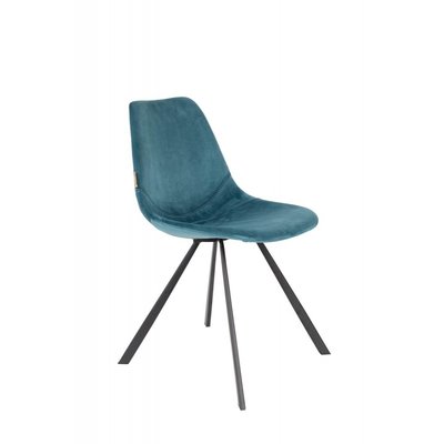 2 chaises Franky en velours - DUTCHBONE