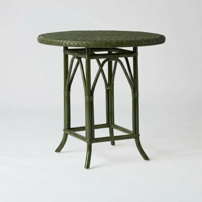 Table en rotin PRIMAVERA laqué noir KOK