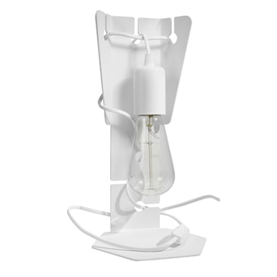 Lampe à poser Acier Blanc E27 1 Arby EDEN