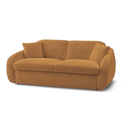 Canapé lit 3 places en tissu bouclette couchage 140x194 cm, CEZANNE BOBOCHIC