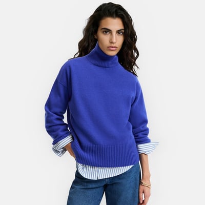 Sweter/sweter z wełny/kaszmiru, wyprodukowany we Francji LA REDOUTE COLLECTIONS