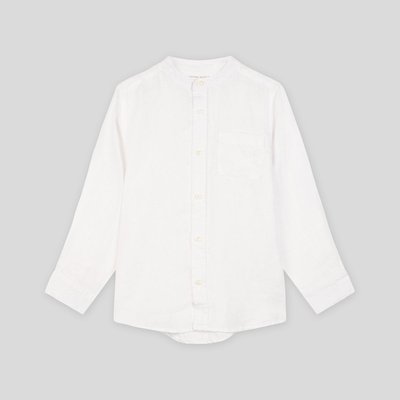 Chemise col mao unie en 100% lin MONOPRIX KIDS