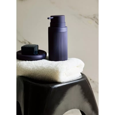 Distributeur de savon rayé en résine MANGO HOME