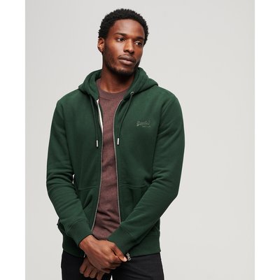 Sweat à capuche zippé à logo Essential SUPERDRY