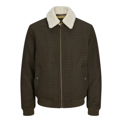Blouson en laine mélangée avec col en sherpa JACK & JONES