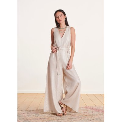 Combinaison pantalon en lin sans manches LA FEE MARABOUTEE