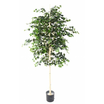 Bouleau artificiel en pot, H 210 cm, D 105 ARTIFICIELLES
