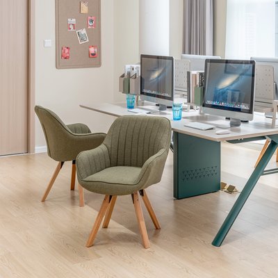 Fauteuil de bureau rotatif style scandinave, CARSONOFFICE MEUBLES COSY