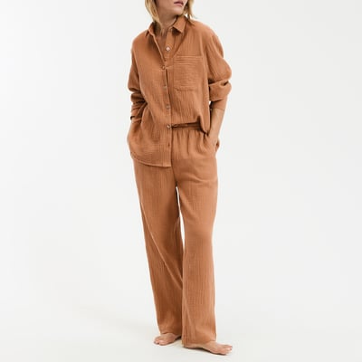 Pyjama en gaze de coton, Signature MARGOT LA REDOUTE COLLECTIONS