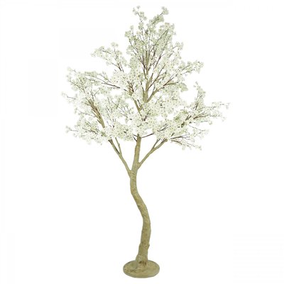 Cerisier artificiel sur pied blanc 250cm LIGNE DECO