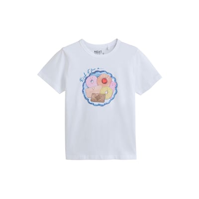 T-shirt à manches courtes et motif biscuits NEXT