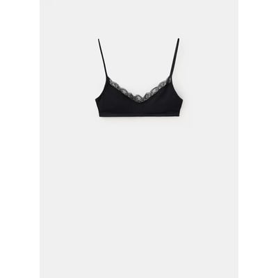 Soutien-gorge triangle en dentelle MANGO TEEN