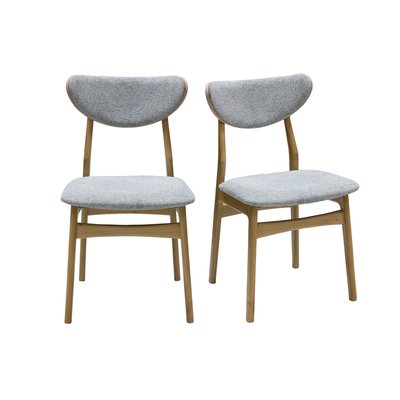 Chaises scandinaves chêne massif (lot de 2) MAYA MILIBOO
