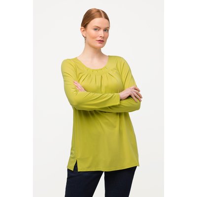 T-shirt, plis fantaisie, motifs, col rond ULLA POPKEN