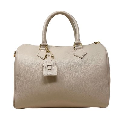 Sac à main bowling en cuir grainé italien BOOLIN OH MY BAG