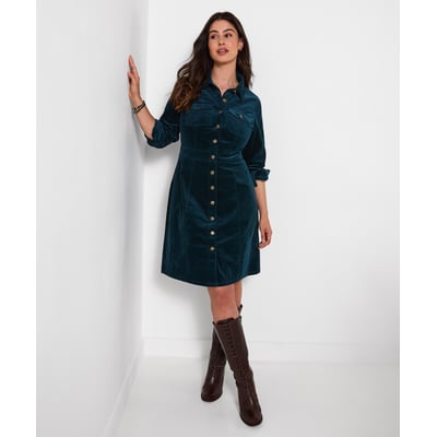 Robe en Velours Côtelé Boutonnée Lucy JOE BROWNS