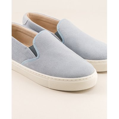 Basket slip-on mixte cuir suède ciel ELLIS ANGARDE
