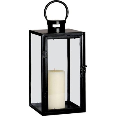 Lanterne noire en métal style industriel pour bougie RECOLLECTION