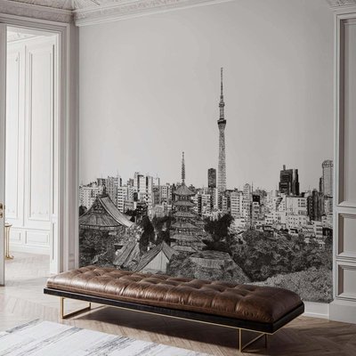 Papier peint panoramique d'une paysage de la ville de Tokyo - 510x260 cm (l x h) LA TOUCHE ORIGINALE