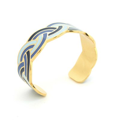 Bracelet Jonc émail Tokyo tressé DRAEGER PARIS