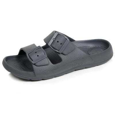 Mules claquettes double bride, semelle confortable et légère, sandale de plage, piscine ISOTONER
