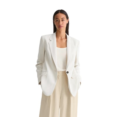 Blazer en forme en mélange viscose-lin MARC O'POLO