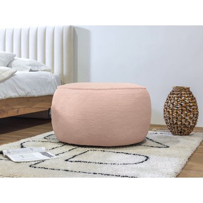 Pouf tissu imitation fourrure, ANGORA BOBOCHIC