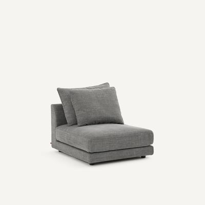 Modularer Sessel aus Baumwolle und Leinen, TIBERIO AM.PM