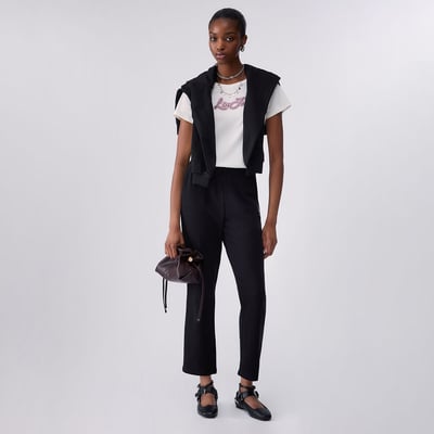 Pantalon en molleton à coupe régulière LIU JO