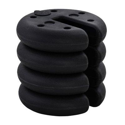 Lot de 4 poids de lestage rond pour tonnelle OUTSUNNY
