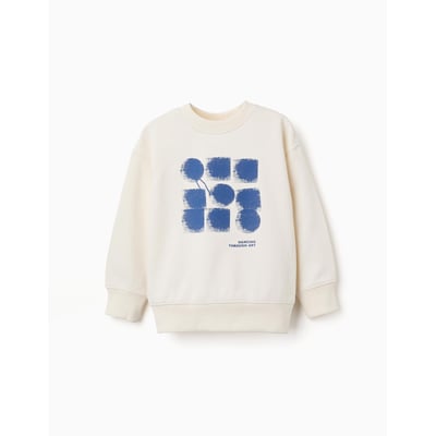 Sweat en coton avec imprimé abstrait ZIPPY