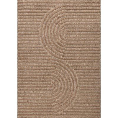 Tapis interieur exterieur à motif oval SANTORINI NAZAR RUGS