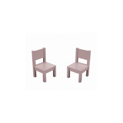Table Et 2 Chaises Enfant En Bois Hévéa - Style Montessori, 1-4 Ans - Coloris Vert Sauge, Déjà Montées