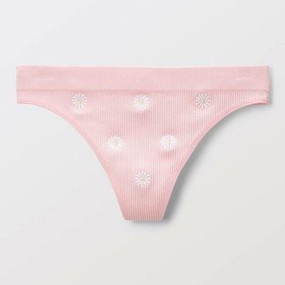 Tanga sans coutures DAISY avec broderie MONOPRIX