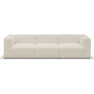 Canapé modulable 4 places en tissu bouclette - MODULO HOMIFAB