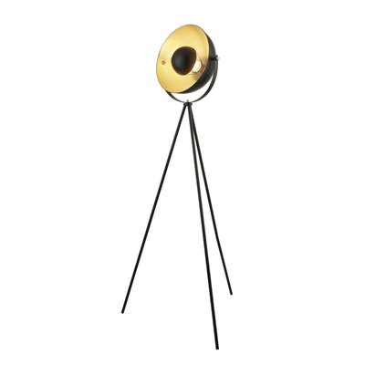 Lampadaire BLINK 1x40W E27 Noir Or Chromé BOUTICA-DESIGN