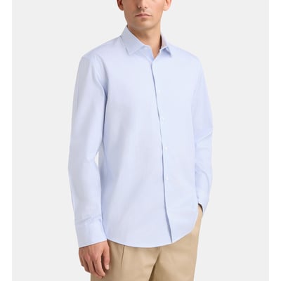 Chemise droite hsrrae rayures sans repassage coton bio GALERIES LAFAYETTE