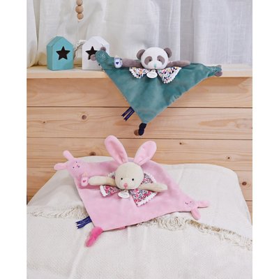 Doudou avec marionnette à doigt DOUDOU ET COMPAGNIE