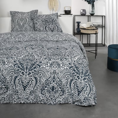 Parure de lit 2 personnes imprimé floral coton SUNSHINE AUDE TODAY