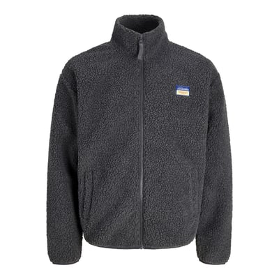 Veste en sherpa, col montant, zippée, POCKY JACK & JONES