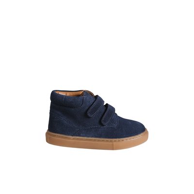 Baskets Mid scratchées cuir VERTBAUDET