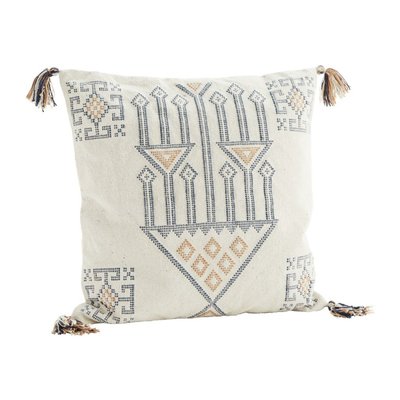Housse de coussin coton brodé MADAM STOLTZ