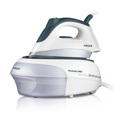 Ferro gerador de vapor HAEGER Marbella - 2400W, com caldeira, da Haeger HAEGER