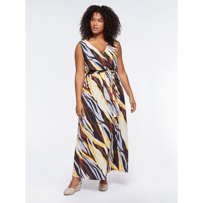 Robe longue en jersey à imprimé zébré FIORELLA RUBINO
