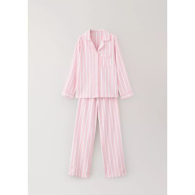 Pyjama en coton à rayures avec liserés MANGO TEEN