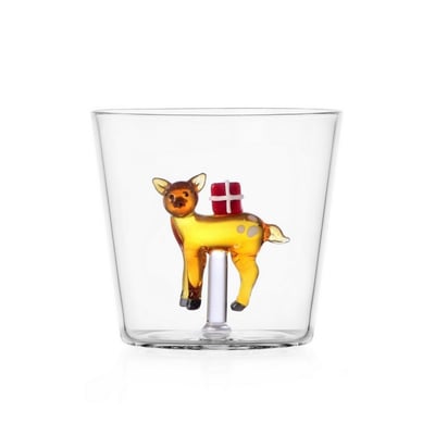 Verre à eau noël renne  WOODLAND TALES ICHENDORF
