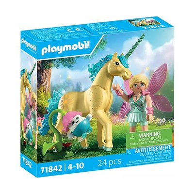 Magic Unicorns Licorne Fleur de soleil avec fée PLAYMOBIL
