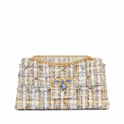 Sac à bandoulière avec ornement insecte Dune en bouclé - EDIVINE DUNE LONDON