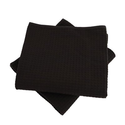 Lot de deux serviettes coton 57 fils nid d'abeille WEEK END LINANDELLE